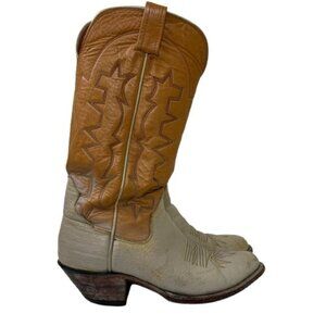 Sanders Boot Makers Brown Leather Western Boots Sz 10 Rodeocore Boho